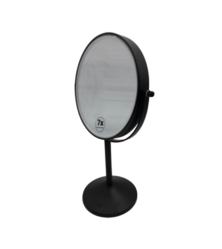 מראה מגדילה מונחת פי 7 שחור מט