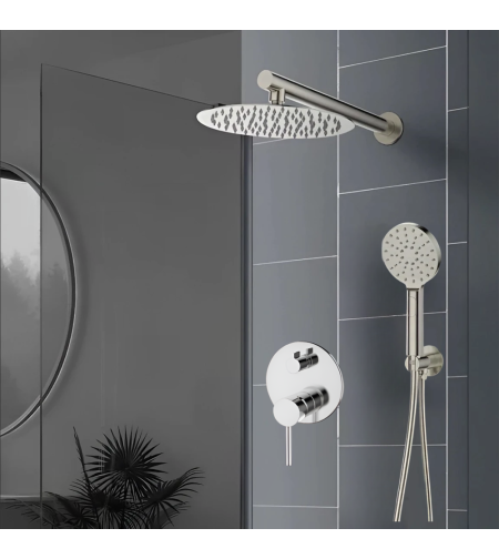 סט 6 חלקים למקלחת ניקל