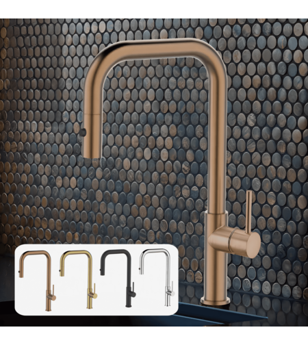 ברז מטבח נשלף 2 מצבים OB807 במגוון צבעים