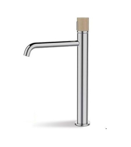 ברז גבוה לכיור מונח ידית עץ 634CH