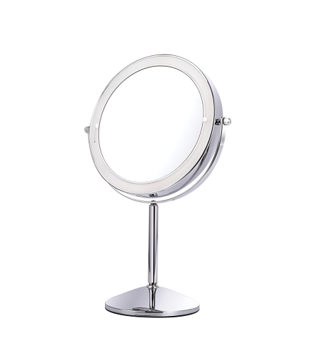 מראה מגדילה מונחת טאץ' עם תאורה פי 7 ניקל