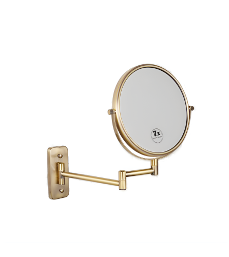 מראה מגדילה תלויה פי 7 זהב מט