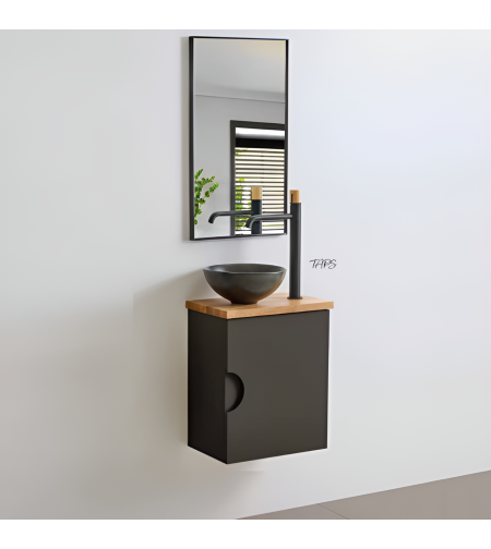 ארון אמבטיה תלוי אדם 26*43 כולל כיור מונח