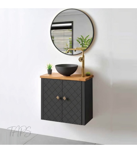 ארון אמבטיה תלוי גיאה 29*60 כולל כיור מונח