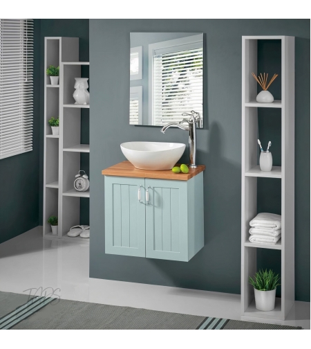 ארון אמבטיה תלוי עדי 34*55 כולל כיור מונח