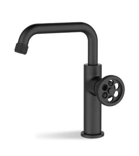 ברז מעוצב לכיור אמבטיה שחור מט 705B