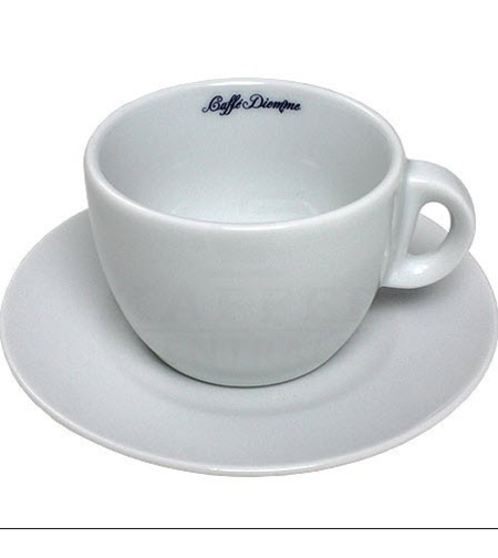 ספל קפה קפוצ'ינו + תחתית של דיאמה