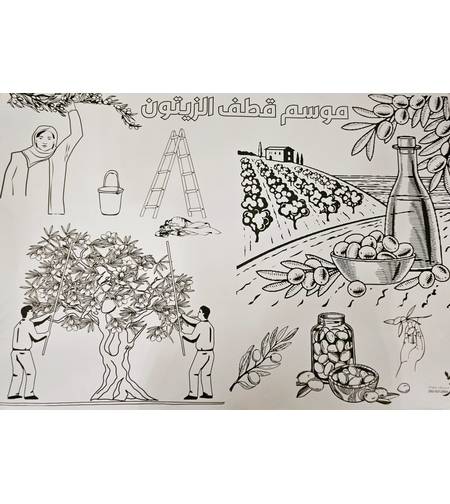 بوستر موسم قطف الزيتون