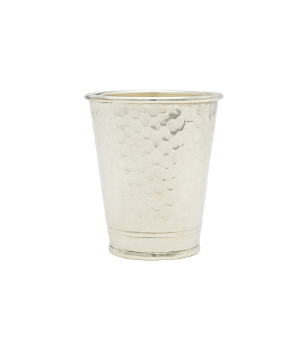 pure silver Hammered Kiddush Cup 110 ml