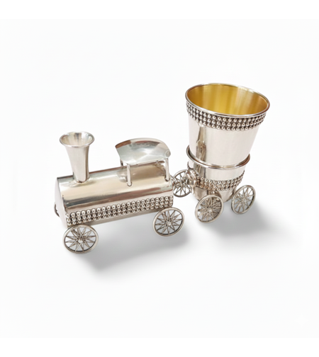 סט הבדלה רכבת כסף טהור