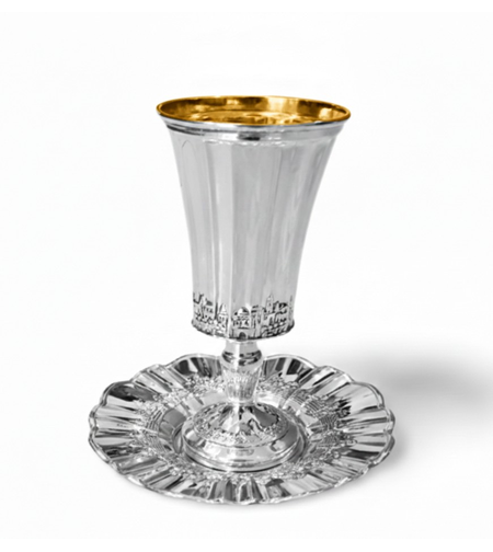 סט קידוש מסטרל ירושלים כסף טהור