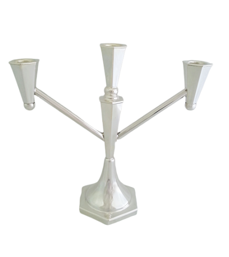 Hexagonal three-straight branched candelabra