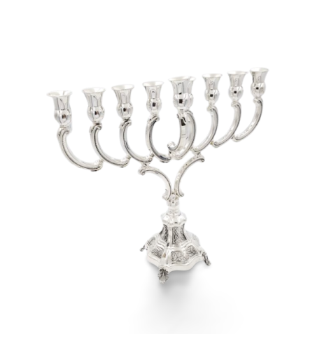 חנוכיה אמדאו מעוטר כסף טהור