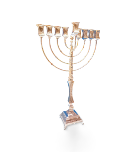 חנוכיה שינטס מעוטר כסף טהור