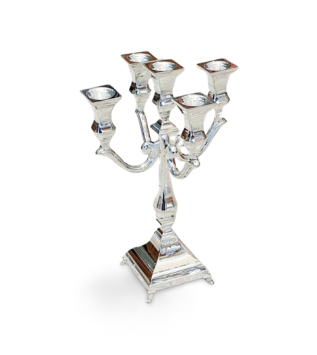 sun candelabra pure silver