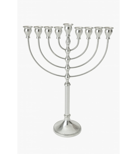 חנוכיה פנינים כסף טהור