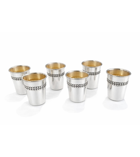 Pure silver Pearls liqueur set