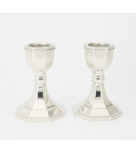 פמוטי מיני משושה כסף טהור