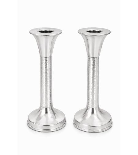 זוג פמוטי עמוד כסף טהור