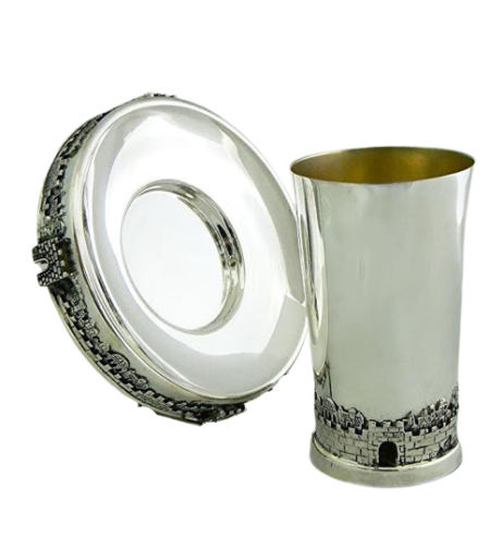Kiddush Jerusalem pure silver set