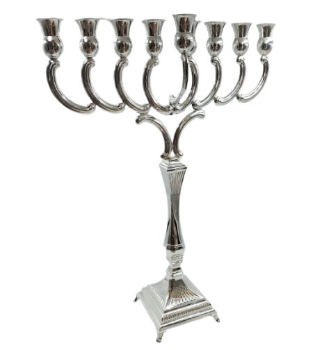 חנוכיה קווים L כסף טהור