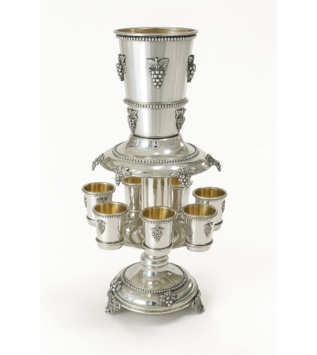 pure silver wine dispenser (funnel) Grapes