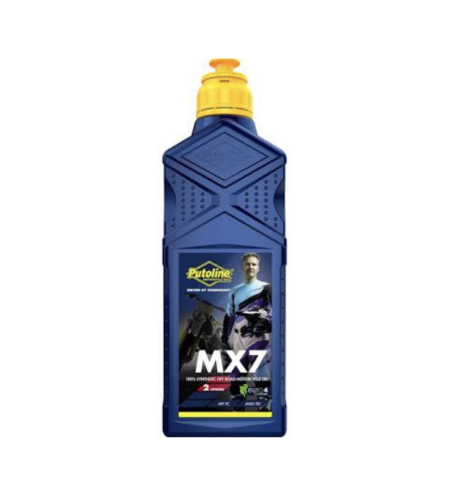 שמן 2 פעימות סינטטי מלא MX7 2T ליטר אחד PUTOLINE