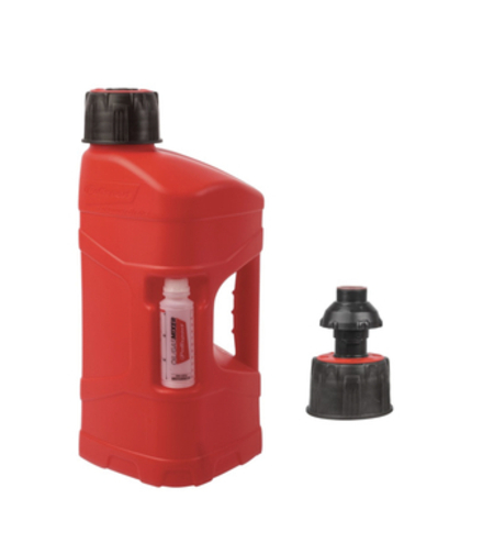 מיכל תדלוק פוליספורט 10 ליטר מילוי מהיר עם בקבוק מדידה