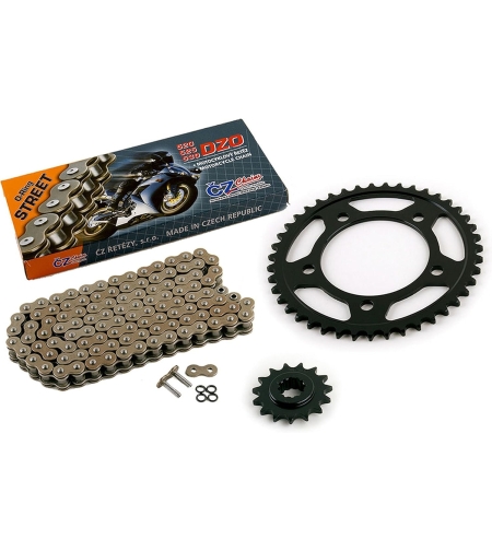 סט גלגלי שיניים ושרשרת לktm duke 390