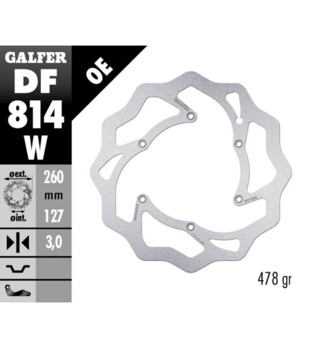 GALFER דיסק בלם קדמי לבטא BETA