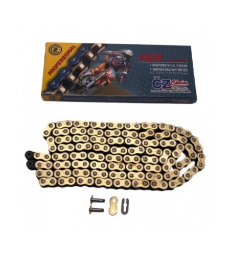 שרשרת מחוזקת 130 חוליות cz 420