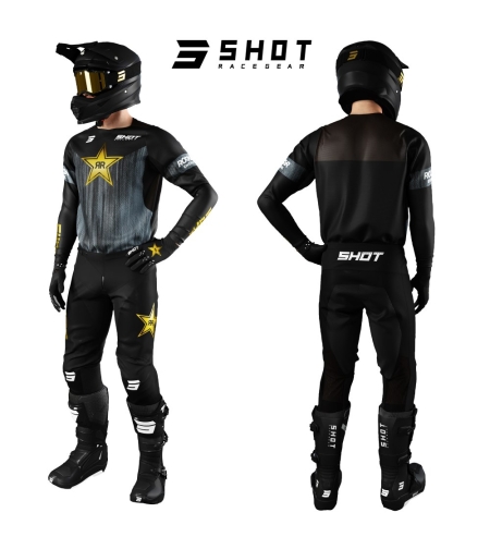חליפת רכיבה SHOT במבצע!! אפור/שחור/רוקסטאר