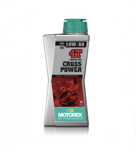 שמן סינטטי מלא 10W60 למנועי 4 פעימות CROSS POWER 4T MOTOREX ליטר אחד