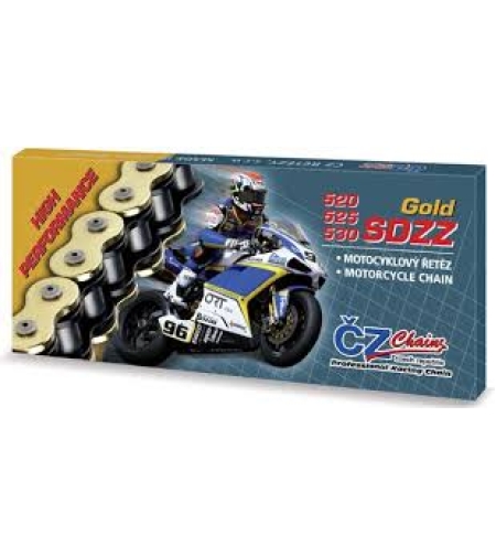 שרשרת מחוזקת 108 חוליות cz 530 זהב SDZZ