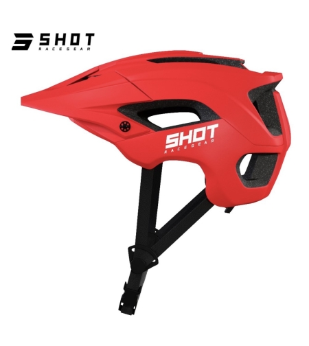 קסדת אופניים חצי SHOT אדום