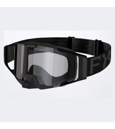משקפי אבק שחור עדשה שקופה FXR PILOT