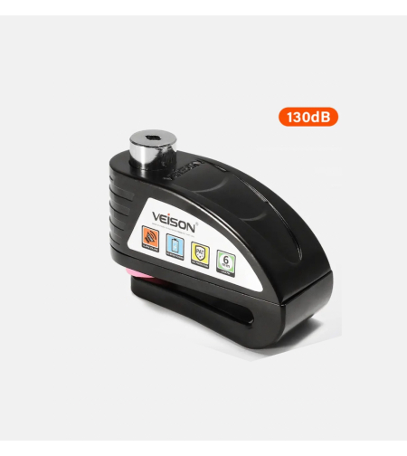 מנעול דיסק עם אזעקה וכבל תזכורת 130db