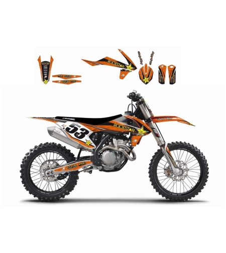 קיט מדבקות KTM SX/F-13-15 EXC/F -14/16 - BLACKBIRD