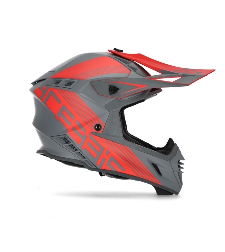 קסדה Acerbis X Track אפור\אדום