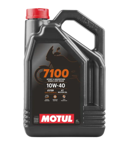 שמן מנוע 10w40 סינטטי מלא 7100 מוטול MOTUL ארבעה ליטרים