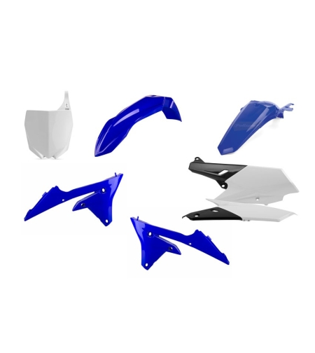 סט פלסטיקה YAMAHA YZF450/250 14-18  כחול/לבן פוליספורט