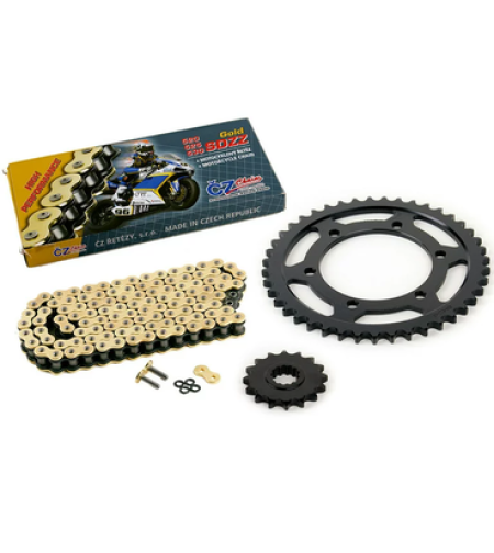 סט גלגלי שיניים ושרשרת klx250
