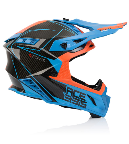 קסדה Acerbis Steel Carbon כתום כחול