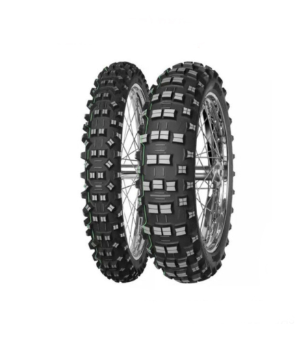 סט צמיגים MITAS אחורי וקדמי מיטאס פס ירוק  140/80-18  90/90-21