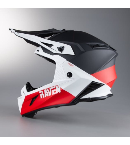 קסדה RAVEN Aspire MX בצבע אדום\לבן