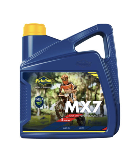 שמן 2 פעימות סינטטי מלא MX7 2T ארבעה ליטרים PUTOLINE