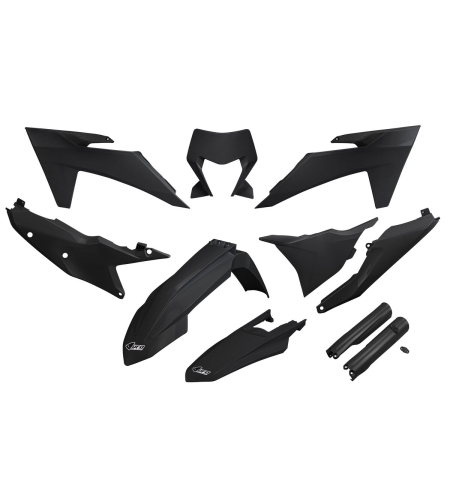 סט פלסטיקה שחור לktm exc/excf 24-25  מבית UFO