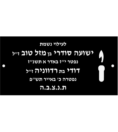 הדפסה על לוחית שחורה