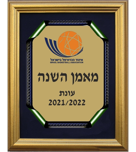 מגן הוקרה בתוך מסגרת