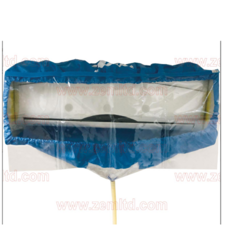 מעיל ערכת כיסוי מסגרת שטיפה לניקוי מזגן אורך עד 1.5 מטר מטר כולל צינור ניקוז ותושבות תמיכה